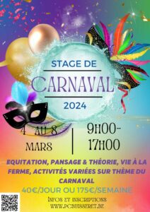 Stage Carnaval @ Poney club de Buisseret